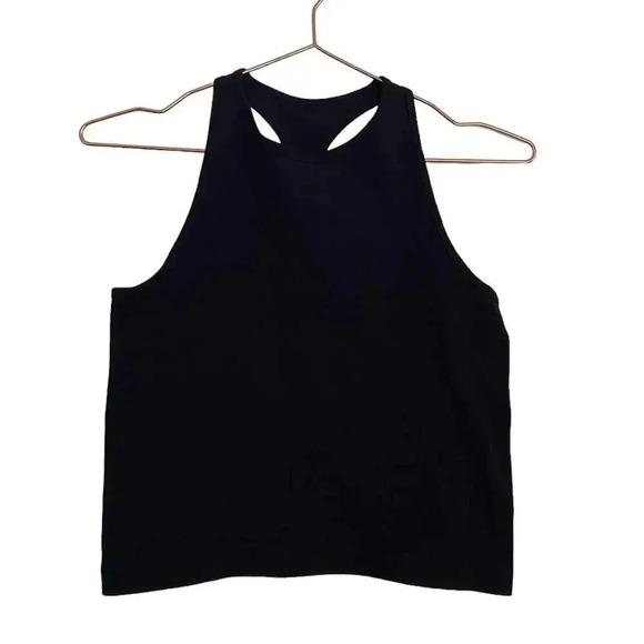 Free People Women's Black Sleeveless Racer Back Tank Top Size Medium - Picture 1 of 3